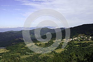 View of Alpi Apuane from Foce Carpinelli, Tuscany photo