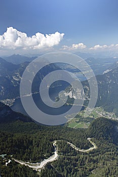 View of alpine panorama