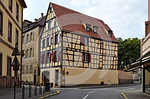 View of Alsace typical street