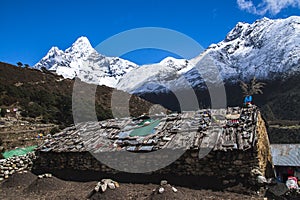 View of Ama Dablam from Pangboche