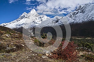 View of Ama Dablam from Pangboche