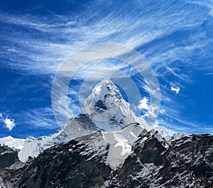 View of Ama Dablam on the way to Everest Base Camp