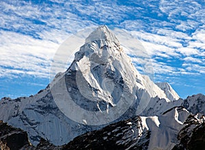 View of Ama Dablam on the way to Everest Base Camp