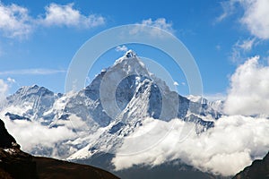 View of Ama Dablam on the way to Everest Base Camp