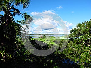The view of amazon river in Iquitos, Peru