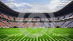 View of an american football stadium