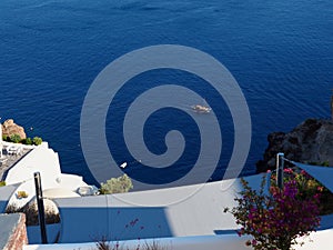 View of Ammoudi Bay From Oia Village