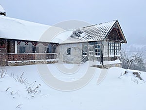 The view of Amphiteather of Transilvanya in winter time