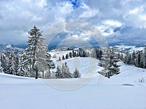 The view of Amphiteather of Transilvanya in winter time