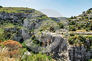 Anapo valley and the Pantalica plateau near Siracusa, in Sicily Italy photo