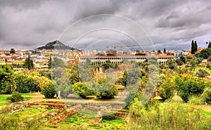 View of the Ancient Agora of Athens