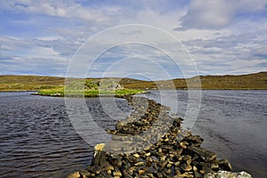 Prehistoric Landscape of Outer Hebridean Island of Scotland photo