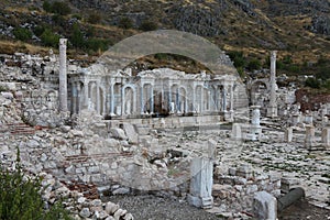 A view from the ancient city of Sagalassos, the capital of Pisidia in ancient Greece, Turkey.