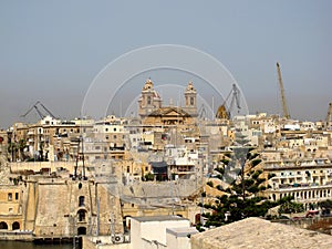 The view of ancient city of Vittoriosa, Malta