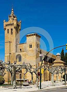 Ancient fortified church of San Salvador in Ejea de los Caballeros photo