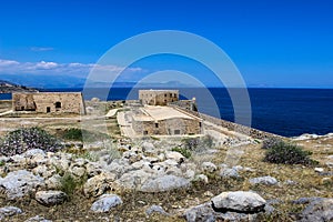 A view of the ancient fortress barracks