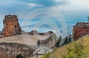 View of ancient greek-roman theater ruins