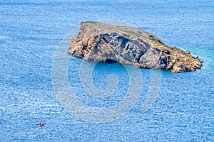 View from Ancient Greek temple of Poseidon at Cape Sounion