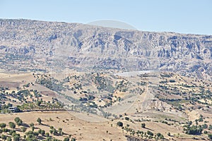 View from the ancient Karakus Tumulus in Turkey