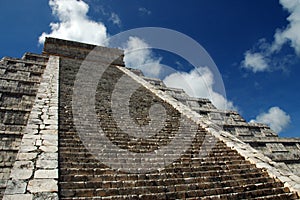 View of Ancient Mayan Pyramid