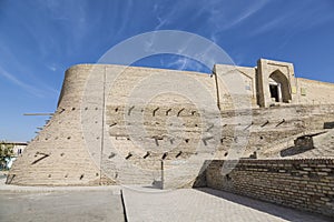 View of the ancient prison Zindan late 18th century in Bukhara,