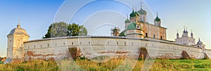 View of the ancient temple in the city of the Golden ring Pereslavl Zalessky