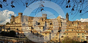 View of the ancient town of Bracciano near Rome, Italy