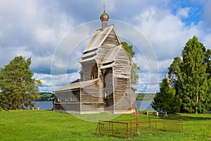 View of the ancient wooden church of St. George the Victorious