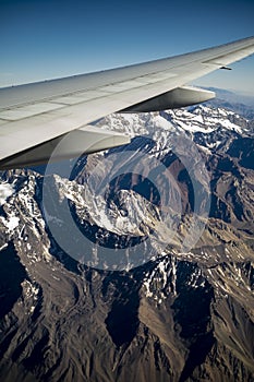 View of Andes mountain range