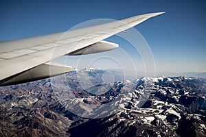 View of Andes mountain range