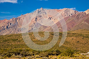 View of Andes mountains, Valle Hermoso