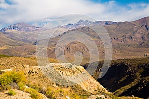 View of Andes mountains, Valle Hermoso photo