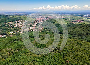 View of Andlau viallage, Alsace region in France