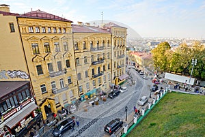 View of Andriyivskyy Descent in Kiev