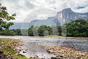 View of Angel falls, Canaima National Park