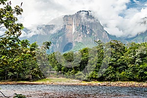 View of Angel falls, Canaima National Park