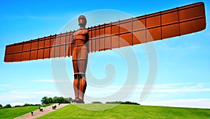 A view of the Angel of the North