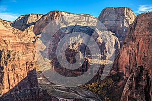 View from Angel's Landing trail, Zion National Park, Utah