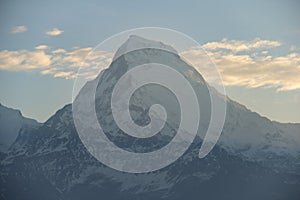 View of the Annapurna range from Poon Hill at sunrise, Ghorepani/Ghandruk, Nepal