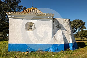 View of Anta do Livramento in Evora, Portugal