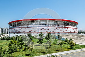 View of Antalya arena stadium in Turkey in Antalya