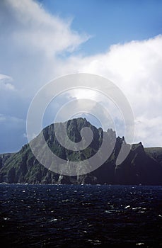 View from Antarctica across Drake Passage of Cape Horn and Tierra del Fuego