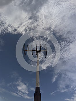 View Antena with sky cloudly