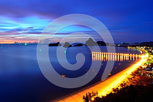 View of Ao Manao bay in Prachuap Khiri Khan, Thailand