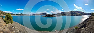 View of the Aoos artificial lake in Epirus, Greece