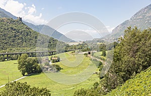 A view of the Aosta Valley in Chatillon photo