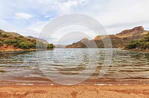 View of Apache lake, Arizona