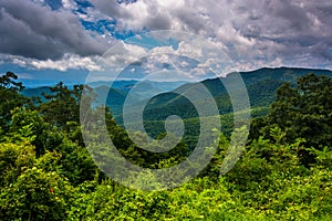 View of the Appalachians from the Blue Ridge Parkway in North Ca