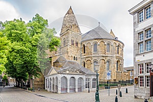 View at the apse of Basilica Our Lady in Maastricht - Netherlands photo