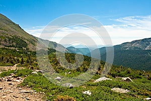 View from Arapahoe Pass Trail